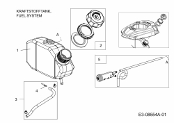 Ersatzteile MTD-Motoren Vertikal 5P71MHA Typ: 752M5P71MHA  (2014) Tank