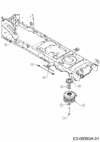 Cub Cadet Ersatzteile Gartentraktoren GTX 1054 14AZ94AK330  (2013) Elektromagnetkupplung, Motorkeilriemenscheibe
