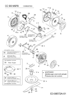 Cub Cadet Ersatzteile Motormäher mit Antrieb CC 500 MSPB 12ABM58T603  (2013) Messer, Räder, Höhenverstellung, Getriebe