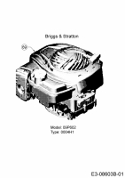 Ersatzteile MTD Benzin Rasenmäher mit Antrieb SP 53 HWB 500 Typ: 12A-PF5C600  (2018) Motor Briggs & Stratton 