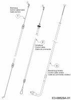 Ersatzteile Mr.Gardener Motormäher mit Antrieb HW 53 BAV Typ: 12AVPN8T629  (2014) Bowdenzüge