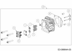 Ersatzteile MTD-Motoren Vertikal 1T65RUA Typ: 752Z1T65RUA  (2018) Zylinderkopf