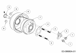 Ersatzteile MTD-Motoren Vertikal 5T65RH Typ: 752Z5T65RH  (2014) Auspuff