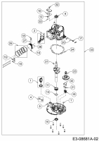 Ersatzteile MTD-Motoren Vertikal 1T65RHB Typ: 752Z1T65RHB  (2019) Rumpfmotor
