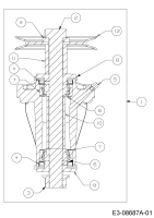 Cub Cadet Ersatzteile Zero Turn Z-Force SZ 48 17AIDGHB603  (2015) Messerspindel 618-06994