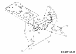 Ersatzteile MTD Rasentraktor 547/42 Typ: 13A877KS308  (2018) Vorderachse 