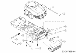 Ersatzteile Troy-Bilt Rasentraktoren Horse XP 46 Typ: 13AX79KT309  (2017) Motorzubehör