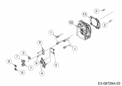 Ersatzteile MTD-Motoren Vertikal 7X70JW Typ: 752Z7X70JW  (2017) Zylinderkopf