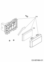 Ersatzteile MTD-Motoren Vertikal 6X65RH Typ: 752Z6X65RH  (2016) Luftfilter