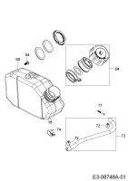 Ersatzteile MTD-Motoren Vertikal 6X65RU Typ: 752Z6X65RU  (2014) Tank