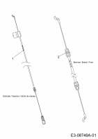 Ersatzteile WOLF-Garten Benzin Rasenmäher mit Antrieb Ambition 530 AKHW Typ: 12A-PV7D650  (2014) Bowdenzüge 