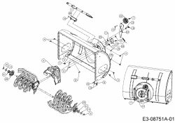Cub Cadet Ersatzteile Schneefräsen 524 SWE 31AW53LR603  (2015) Reinigungswerkzeug, Schaufelrad