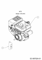 Ersatzteile WOLF-Garten Schneefräse Select SF 61 E Typ: 31AW63F2650  (2016) Motor MTD 