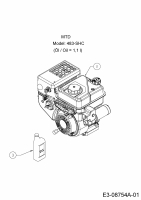 Ersatzteile WOLF-Garten Schneefräse Ambition SF 76 E Typ: 31AY55T5650  (2016) Motor MTD 