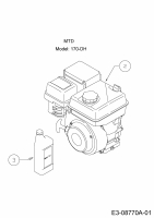 Ersatzteile MTD Kehrmaschine Optima PS 700 Typ: 24B-812C678  (2018) Motor MTD 