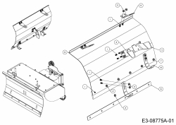 Ersatzteile Zubehör Kehrmaschinen Räumschild Räumschild 70 cm Typ: 196-068-000  (2014) Grundgerät