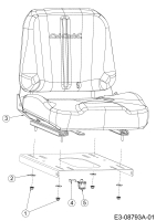 Cub Cadet Ersatzteile Zero Turn XZ2 127 17BICBYQ603  (2021) Sitz