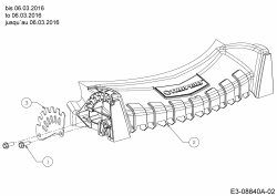 Ersatzteile Troy-Bilt Motormäher Troy-Bilt 21 Typ: 11A-B26M309  (2016) Abdeckung Vorderachse bis 06.03.2016