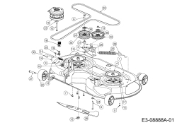 Cub Cadet Ersatzteile Zero Turn RZT S 46 17ARCBDT330  (2015) Mähwerk T (46/117cm)