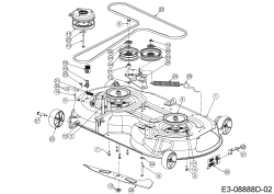 Cub Cadet Ersatzteile Zero Turn XZ2 117I 17BWCBYT603  (2020) Mähwerk T (46/117cm)