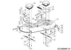 Cub Cadet Ersatzteile E-Rasentraktoren XT2 ES107 33ABA7CS603 (2020) Mähwerk