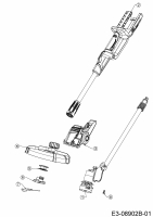 Ersatzteile MTD Akku Rasentrimmer GT 40  SET Typ: 41AE0SQO600  (2019) Grundgerät 