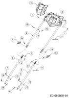 Cub Cadet Ersatzteile Motormäher mit Antrieb CC 53 SPO V 12ABPQKC603  (2016) Holm
