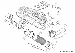 Ersatzteile Zubehör Zero Turn Grasfangeinrichtung für RZTL 54 mit Mähwerk K (54/137cm) Typ: 19A70034100  (2015) Auswurfschacht