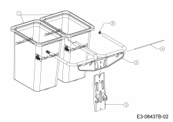 Ersatzteile Zubehör Zero Turn Grasfangeinrichtung für RZT 50 mit Mähwerk Q (50/127cm) Typ: 19A70043100  (2018) Grasfangsack