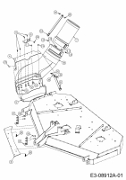 Ersatzteile Zubehör Zero Turn Grasfangeinrichtung für XZ3 122 mit Mähwerk B (48/122cm) Typ: 19A70040100  (2019) Auswurfschacht