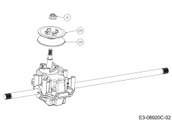 Ersatzteile WOLF-Garten Benzin Rasenmäher mit Antrieb Expert 46 BA V HW Typ: 12ABTV5E650  (2020) Variator 