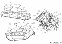 Cub Cadet Ersatzteile Zero Turn XZ2 127 17BICBYQ603  (2020) Mähwerksabdeckung