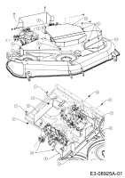 Cub Cadet Ersatzteile Zero Turn RZT L 54 17AICACW603  (2015) Mähwerksabdeckung