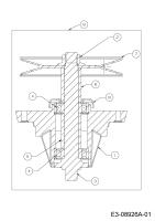 Cub Cadet Ersatzteile Zero Turn RZT L 54 17AICACW603  (2015) Messerspindel 618-06978