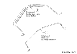 Cub Cadet Ersatzteile Motormäher mit Antrieb LM1 DF53 12A-A02P603  (2018) Schaltbügel