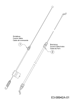 Cub Cadet Ersatzteile Motormäher mit Antrieb CC 53 MSPO 12A-A0KC603  (2015) Schaltzug
