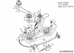 Cub Cadet Ersatzteile Zero Turn RZT L 42 17BMCACS603  (2016) Mähwerk S (42/107cm) bis 27.10.2015