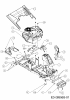 Ersatzteile MTD Rasentraktor Minirider 76 RDE Typ: 13A226SD600  (2018) Verkleidungen 