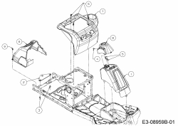 Ersatzteile Cmi Rasentraktoren 60 SDE Typ: 13A326JC620 (2017) Verkleidungen