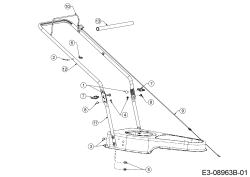 Cub Cadet Ersatzteile Motorfadenmäher LC3 DP56 25B-262E603 (2020) Holm
