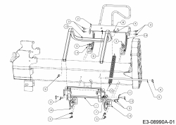 Ersatzteile MTD Holzspalter LS 550 Typ: 24AI550C678  (2015) Träger 