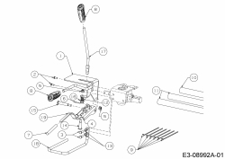 Ersatzteile MTD Holzspalter LS 550 Typ: 24AI550C678  (2015) Steuerhebel 