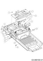 Cub Cadet Ersatzteile Zero Turn XZ1 127 17CICACQ603  (2018) Sitzplatte, Trägerplatte Tank