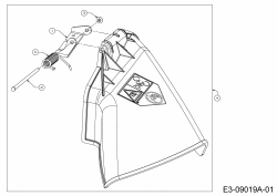 Ersatzteile MTD Rasentraktor BE 107 T Typ: 13HM76KG648  (2015) Deflektor 