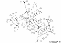 Ersatzteile Motec Rasentraktoren MTBS 500 Y Typ: 13AA692F640  (2004) Lenkung, Vorderachse