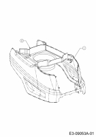 Ersatzteile MTD Rasentraktor Optima LN 165 H Typ: 13IN71KN678  (2016) Luftführung 