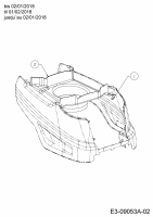 Ersatzteile MTD Rasentraktor DL 920 T Typ: 13I276KE677  (2018) Luftführung bis 02/01/2018 