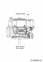 Cub Cadet Ersatzteile Rasentraktoren CC 1018 HE 13HD91AE330  (2015) Motor Briggs & Stratton