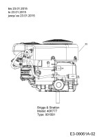 Cub Cadet Ersatzteile Rasentraktoren CC 1020 BHN 13HT91AN603  (2015) Motor Briggs & Stratton bis 23.01.2015
