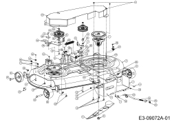 Cub Cadet Ersatzteile Rasentraktoren CC 1022 KHT 13HP93AT603  (2015) Mähwerk T (46/117cm)